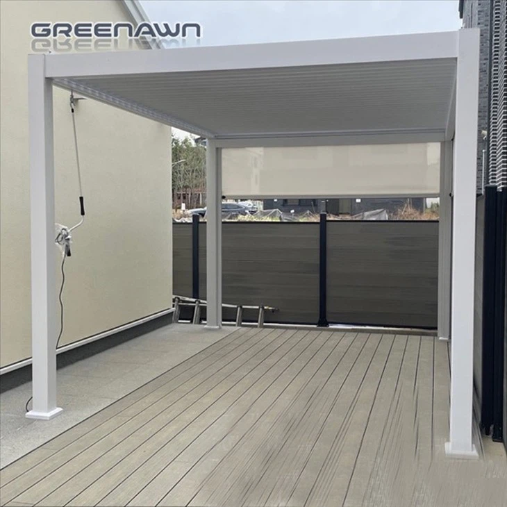 Balcony Pergola With Sides And Roof